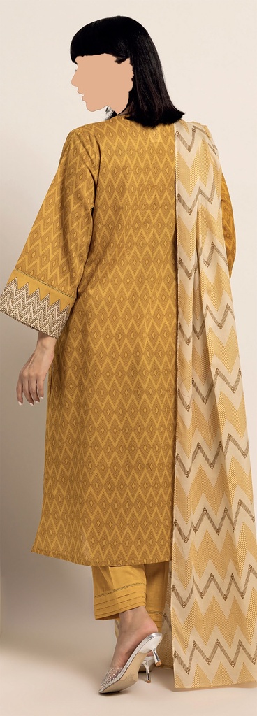 Khadi 3Pc Printed Lawn Suit-ALA230818A