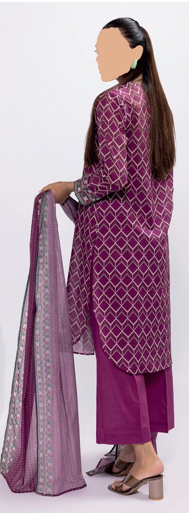 Khadi 3Pc Printed Lawn Suit-ALA230529A