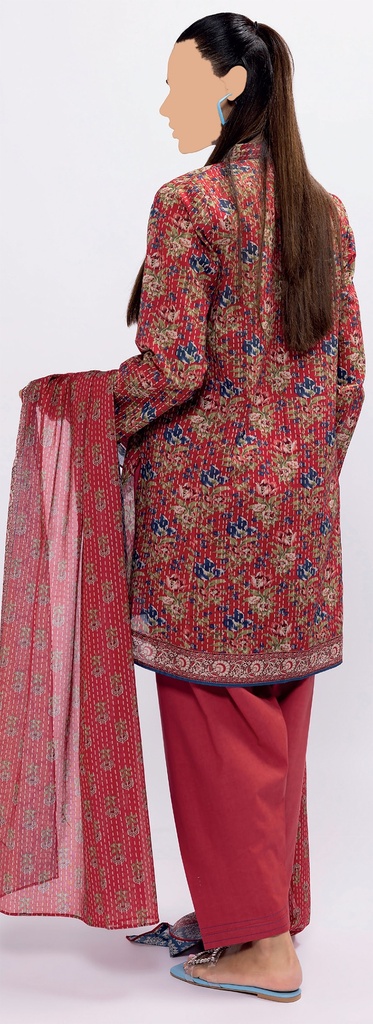 Khadi 3Pc Printed Lawn Suit-ALA230527A