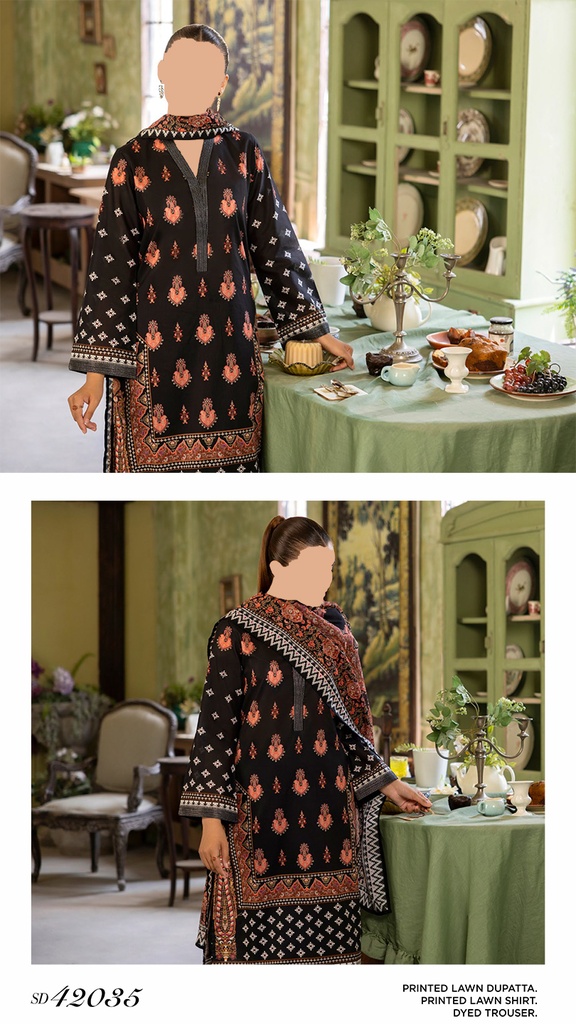 GulAhmed 3Pc Printed Lawn Suit-SD42035