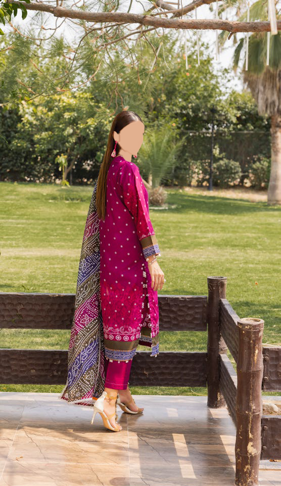 GulAhmed 3Pc Printed Lawn Suit-SD42046