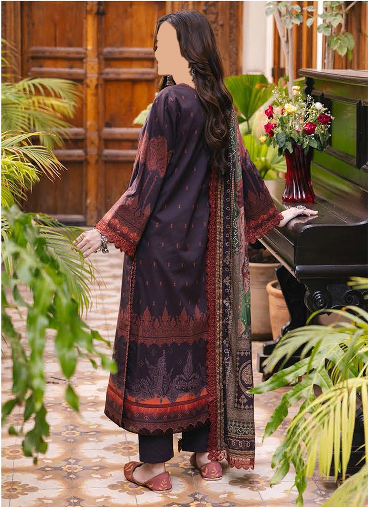 Asim Jofa 3Pc Printed Lawn Unstitched Suit-AJGB06