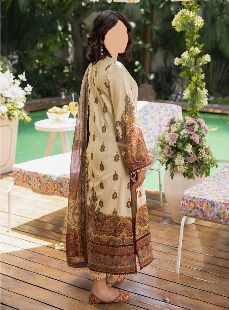 Asim Jofa 3Pc Printed Lawn Unstitched Suit-AJGB19