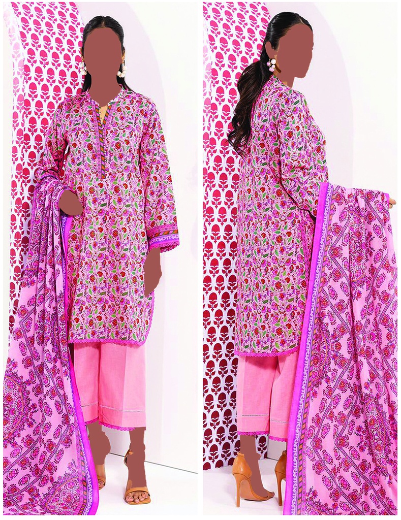 Khadi 3Pc Printed Lawn Suit-ALA240109A