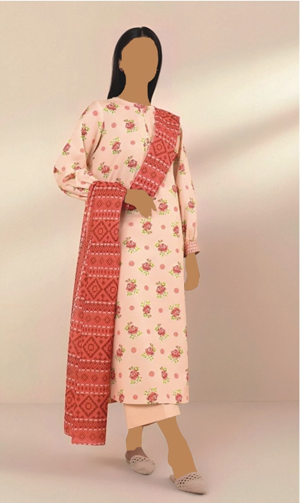 Sapphire 3Pc Printed Lawn Suit-V3D3