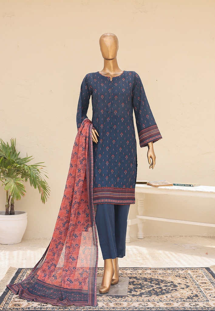 Riwayat 3Pc Printed Lawn Suit-V10D13