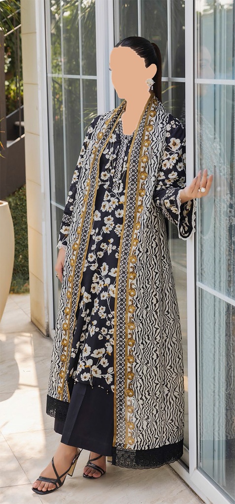 GulAhmed 3Pc Printed Lawn Suit-SD42009