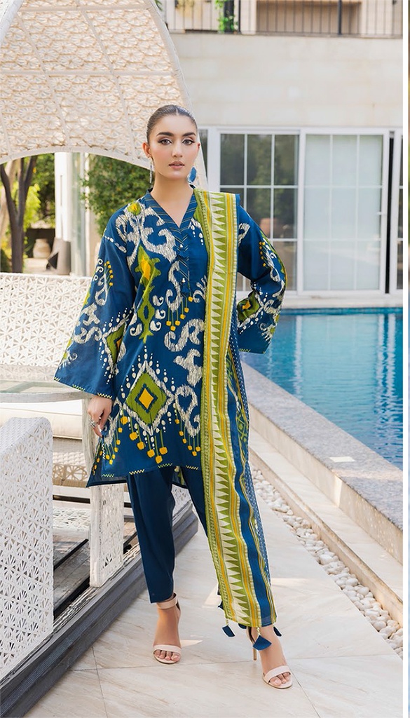 GulAhmed 3Pc Printed Lawn Suit-SD42038