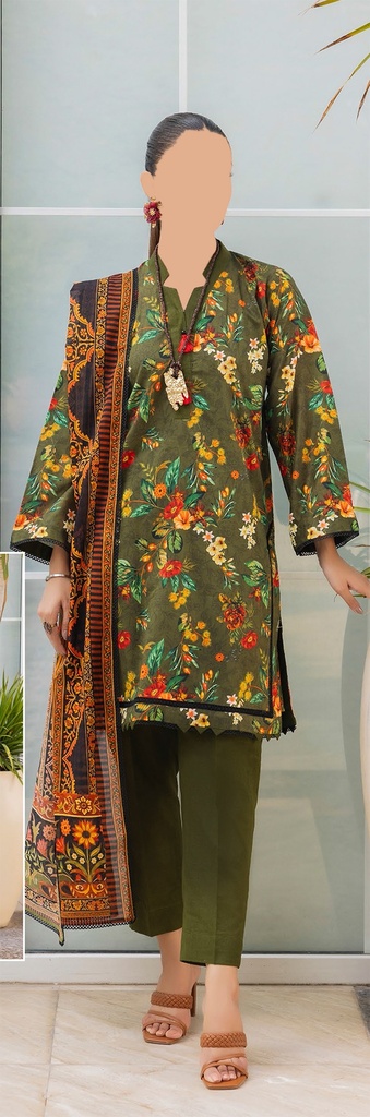 GulAhmed 3Pc Printed Lawn Suit-SD42042