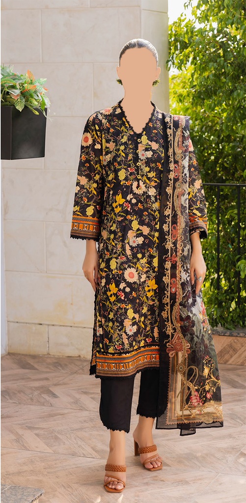 GulAhmed 3Pc Printed Lawn Suit-SD42051