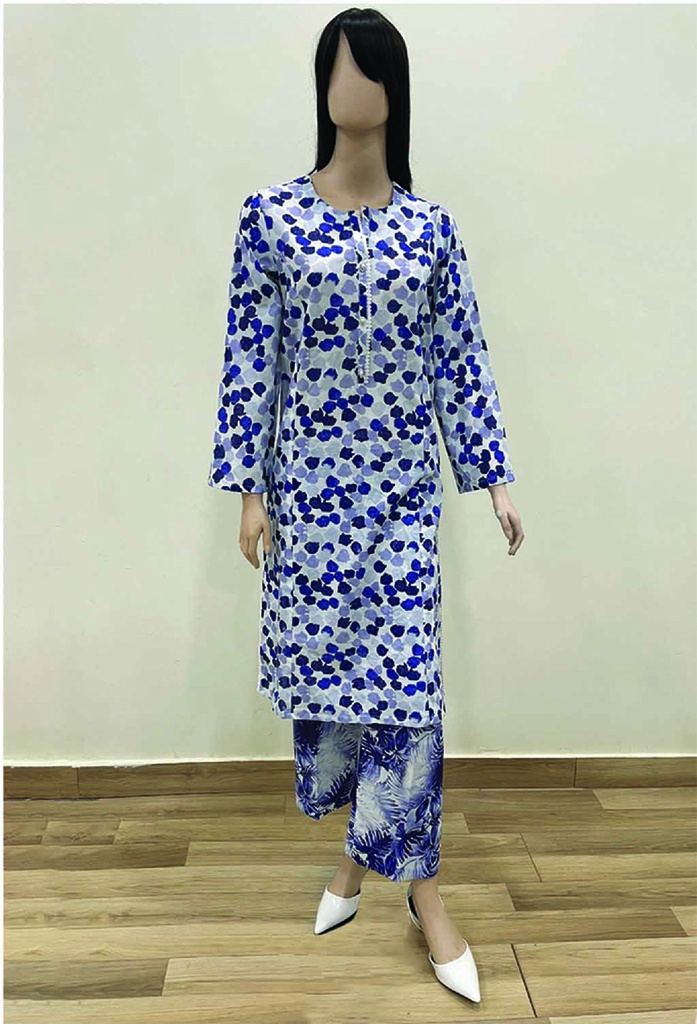 Saya 2Pc Allover Digital Printed Khaddar U07-23155-29B