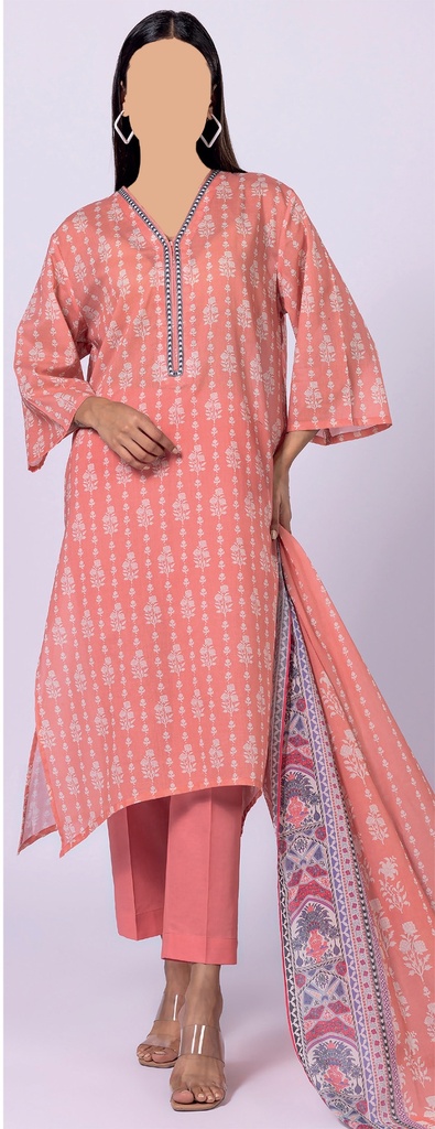 Khadi 3Pc Printed Lawn Suit-ALA230426A