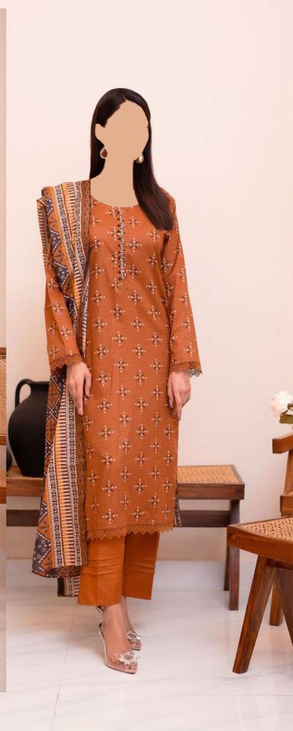 Edenrobe 3Pc Printed Lawn Suit-ER-Allure-13