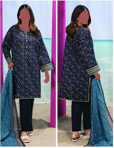 Khadi 3Pc Printed Lawn Suit-ALA240150