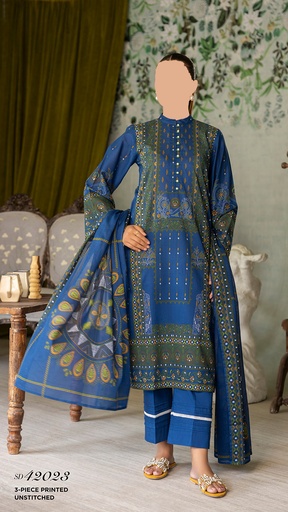 GulAhmed 3Pc Printed Lawn Suit-SD42023