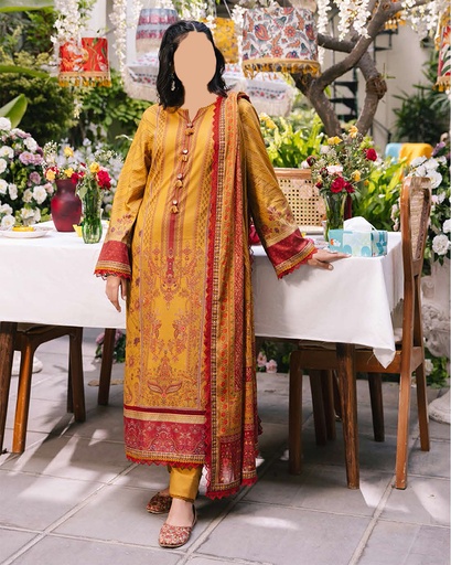 Asim Jofa 3Pc Printed Lawn Unstitched Suit-AJGB14