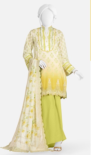 J. Panjnad 3Pc Printed Lawn Unstitched Suit-PLU241037