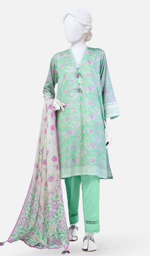 J. Panjnad 3Pc Printed Lawn Unstitched Suit-PLU241104