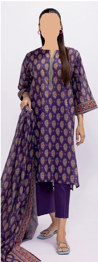 Khadi 3Pc Printed Lawn Suit-ALA230526A