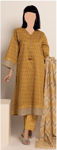 Khadi 3Pc Printed Lawn Suit-ALA230818A